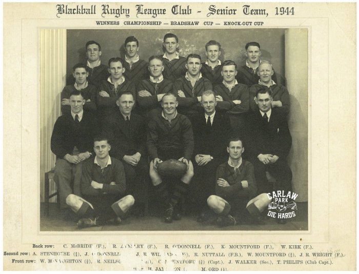 Blackball Rugby League Senior Team 1944